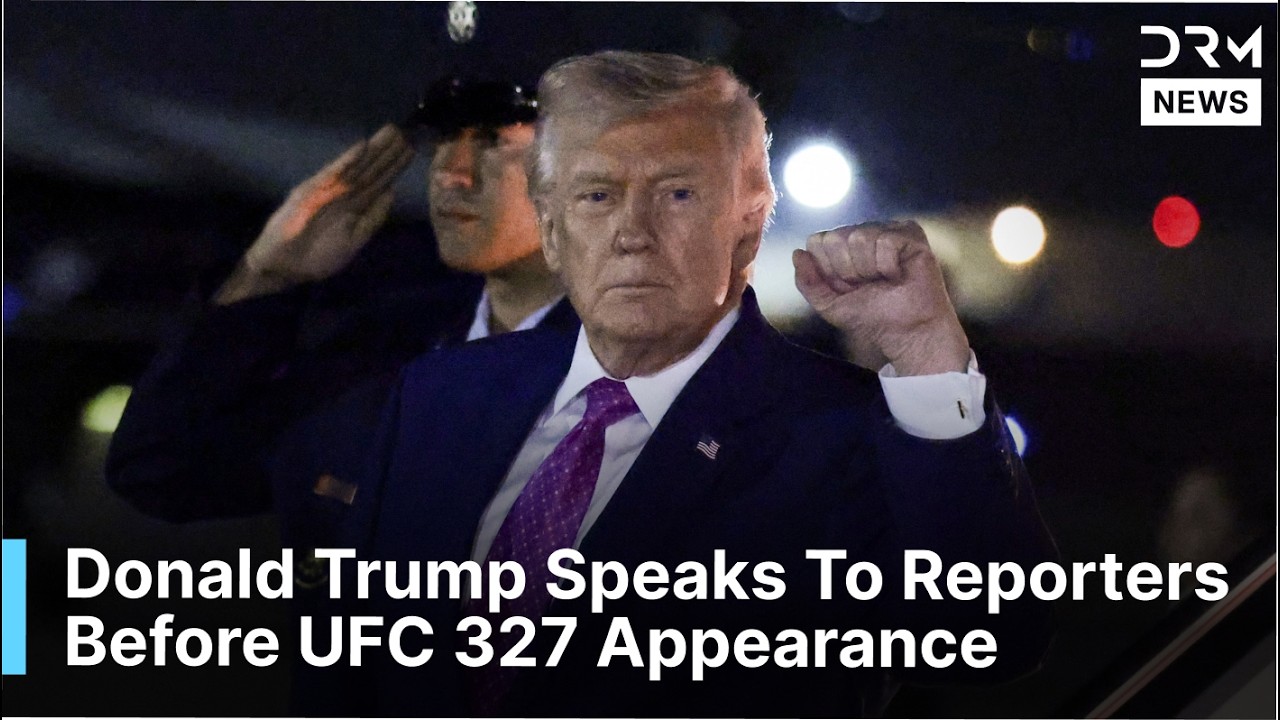 FULL DEPARTURE: Trump Discusses Security And Diplomacy Ahead Of UFC Event Departure | AC1F