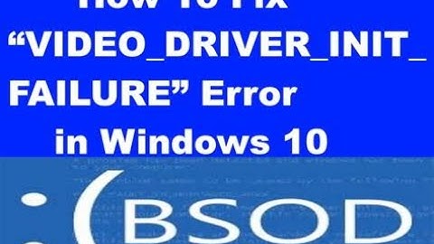 Video Driver Error Fix in 4 Minutes! Quick Solution