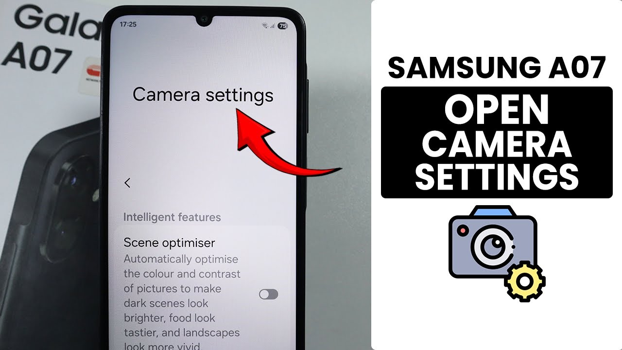 Все настройки камеры на Samsung A07 — Открыть параметры камеры
