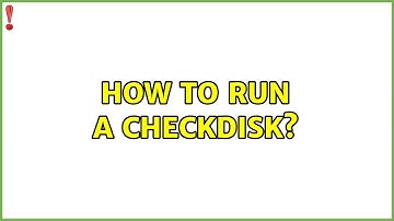 Ubuntu: How to run a checkdisk?