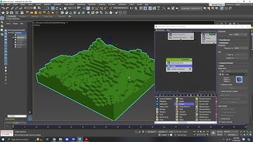 How to make a minecraft terrain with 3DS MAX (Tyflow Plugin)