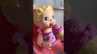 Baby Alive Loves Ice Cream? shorts viral toys satisfying relaxing asmr doll vintage fyp