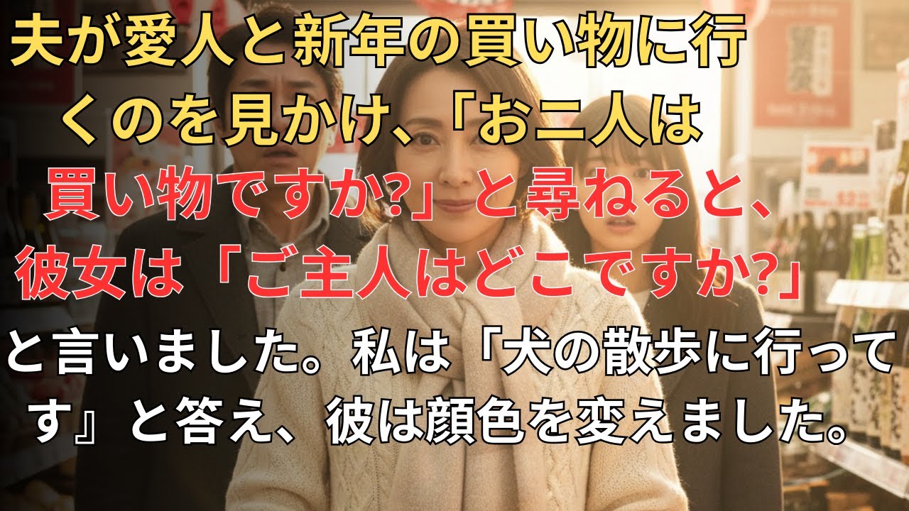 愛人と新年の買い物？微笑んだ私に夫が凍りついた理由