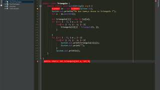 Triangulo de pascal | Recursividad | JAVA