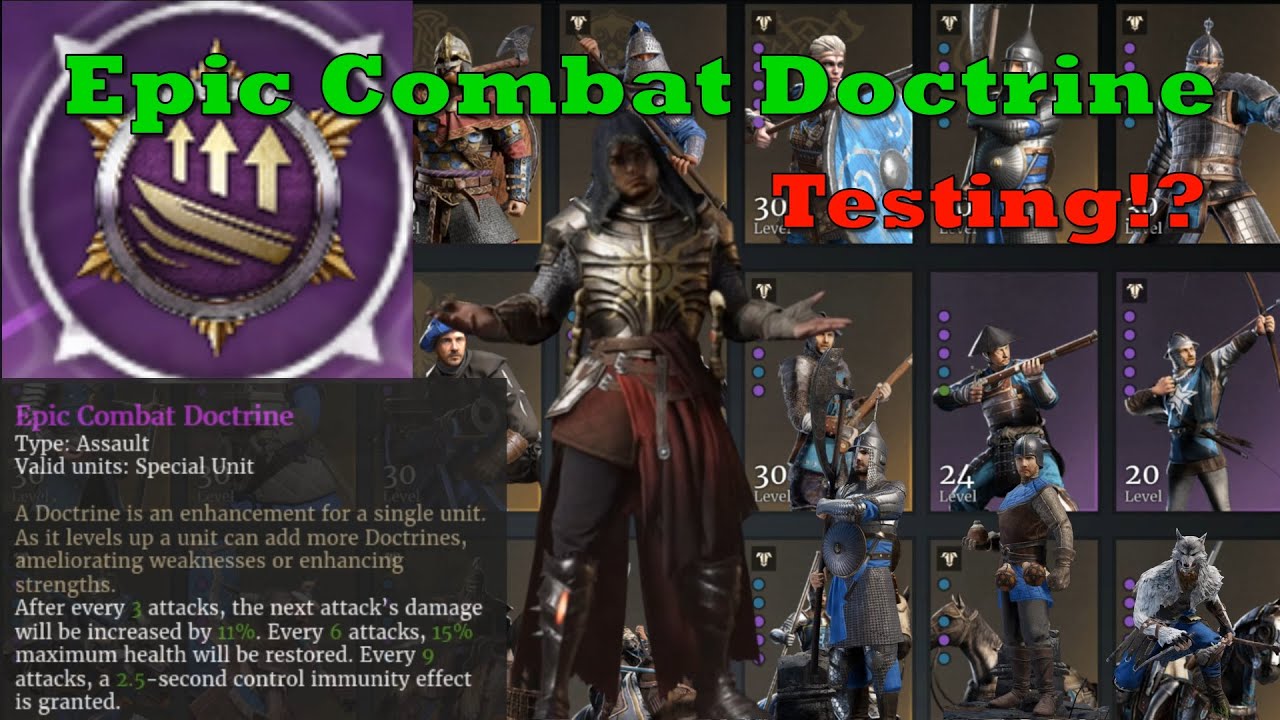 New Epic Combat Doctrine!!! Testing On Units!?! - YouTube