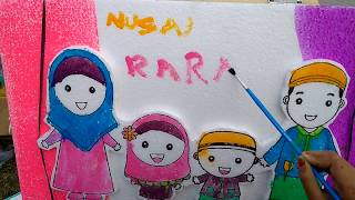MEWARNAI GAMBAR NUSSA DAN RARA