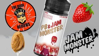 STRAWBERRY PB AND JAM MONSTER BY JAM MONSTER/ E-Liquid Review