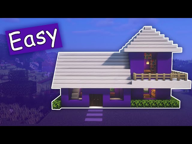 Purple  Minecraft blocks, Minecraft tutorial, Minecraft houses