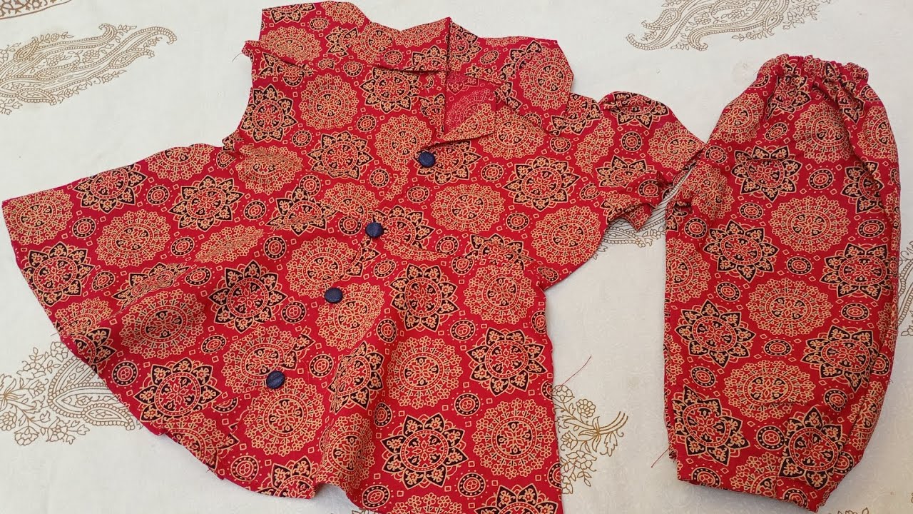 Stylish Coller Neck Baby Frock || Baby Frock Cutting and Stitching | Baby Girl Frock 