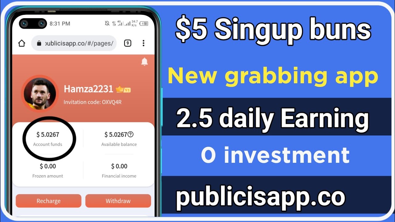publicisapp.co real or fake || new grabbing app || new online Earning App toady 2022
