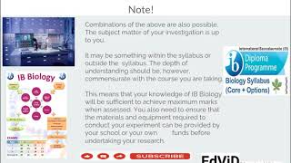 Introduction to Bio Internal Assessment
