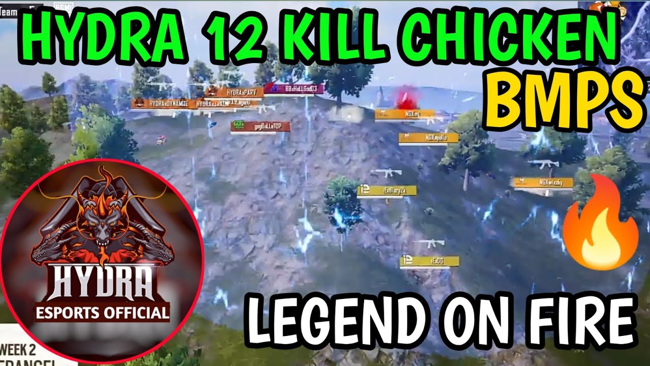 Hydra 12 Kill Chicken Dinner In BMPS💪HydraxLegenD On Fire🔥|3GB Esports