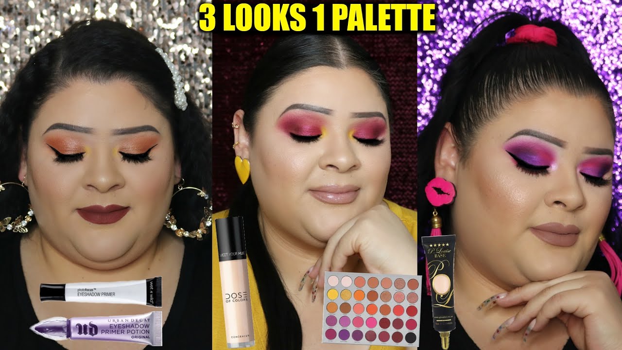 JACLYN HILL X MORPHE VOL. 2 | 1 PALETTE, 3 LOOKS, 3 PRIMERS, TRYING NIKKIETUTORIALS TECHNIQUE