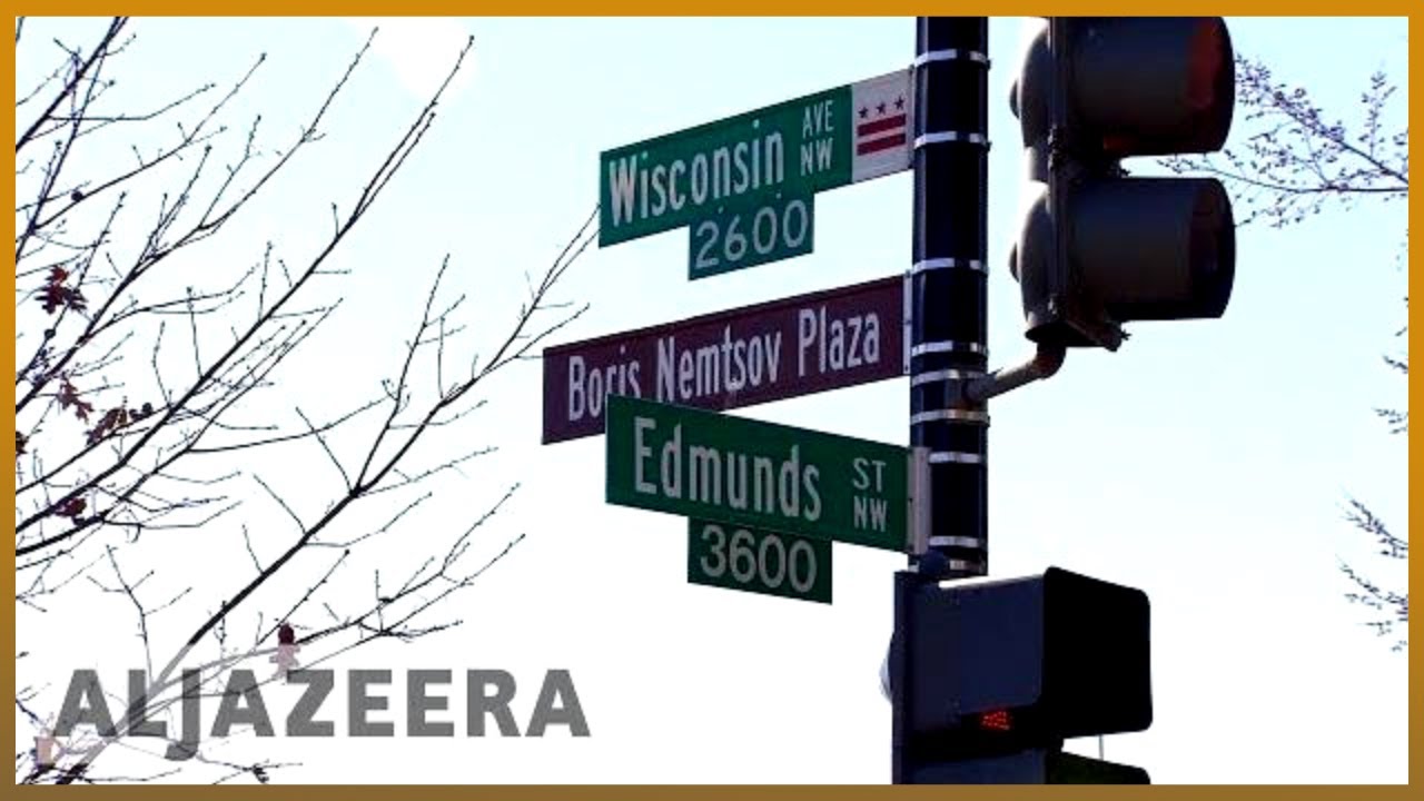 🇺🇸 واشنطن تُطلق اسم "ساحة بوريس نيمستوف" كرسالة إلى الكرملين | الجزيرة الإنجليزية