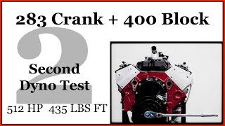 Dyno #2 283 Crankshaft + 400 Block 512 HP 435 LBS FT Valve Float Fixed