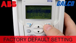 Resetting an ABB ACH550 HVAC Drive to Factory Default Settings screenshot 1