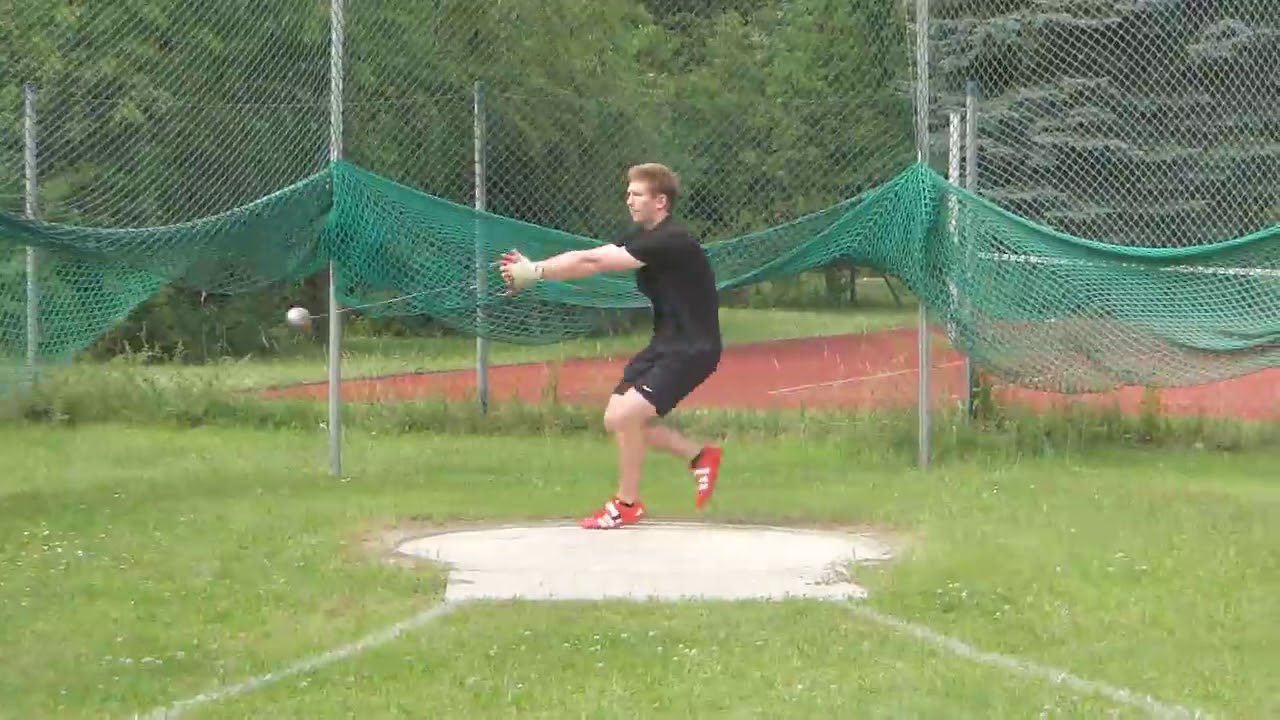 Hammer throw training YouTube