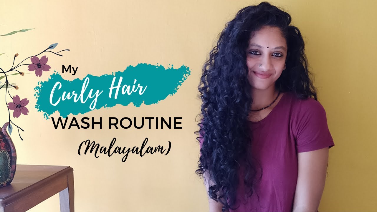 Curly Hair Washday Routine | Curly Girl Routine in Malayalam