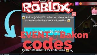 Roblox Bakon Codes PORKER EVENT! Roblox Bakon 2020