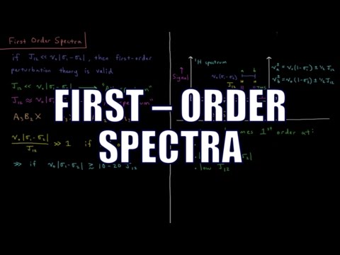 Quantum Chemistry 13.8 - First Order Spectra