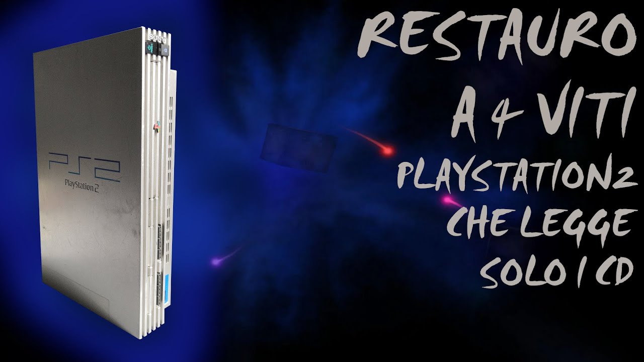Restauro a 4 viti: Playstation 2 SCPH-50004 Silver edition che legge i ...