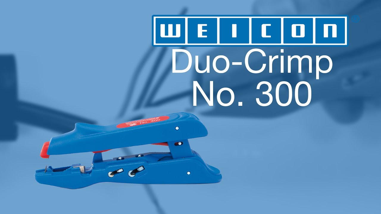 Stripping conductors & crimping wire end ferrules | WEICON TOOLS Duo-Crimp No. 300