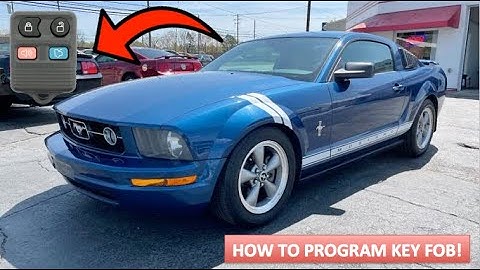 How To Program Key Fob To A 1999-2010 Ford Mustang