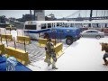 GTAIV アイスバーン状態の雪の高速道路の事故