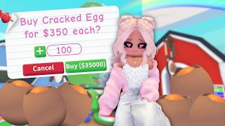 Opening 100 Cracked Eggs in Adopt Me to get Legendary Pets!