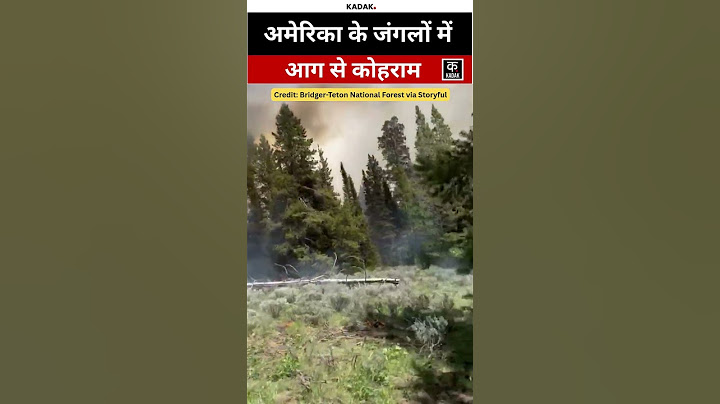#shorts | America के Wyoming में जंगली आग से तबाही | #viralvideo