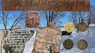Зимние раскопки немецких блиндажей / Winter excavations of German dugouts