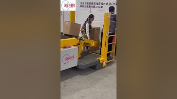 how to load massive cartons into a shipping container efficiently #conveyor #loadingtrucks