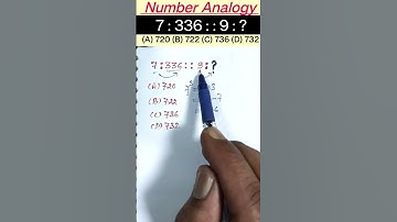Number Analogy Reasoning Short Tricks | #reasoning short tricks #ssc #ssccgl #sscgd #sscchsl#mts