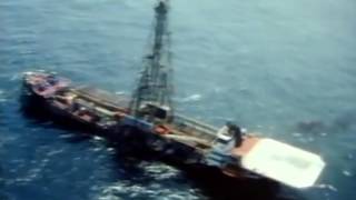 Esso gibt viel zu tun (Bohrschiff vor Afrika)