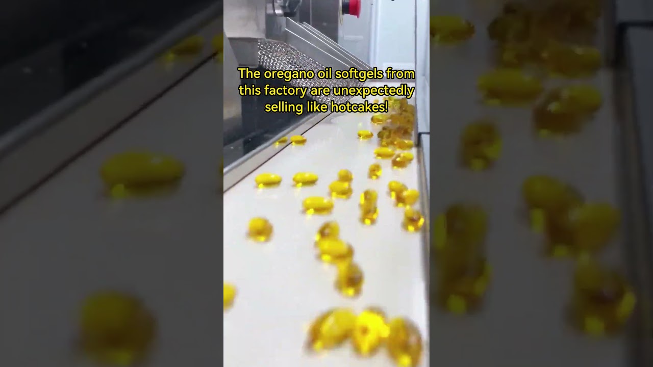 The oregano oil gel candy in this factory has sold out 
