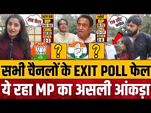 सभी चैनलों के Exit Poll फेल, ये रहा मध्यप्रदेश का असली आंकड़ा! || Madhya Pradesh Exit Poll