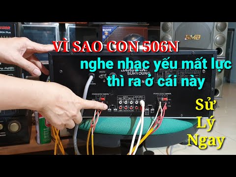 Amply 506N chạy micro 4 loa nghe nhạc cực yếu