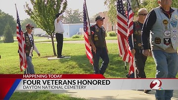 Public service held for 4 unclaimed veterans at Dayton cemetery