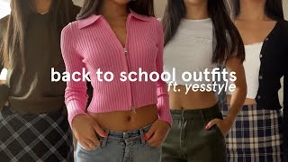 your first week of back to school outfits ft. yesstyle