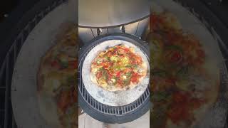 Too Hot to Cook Inside… So I Made This Instead 🍕☀️ #pizza #kamadojoe