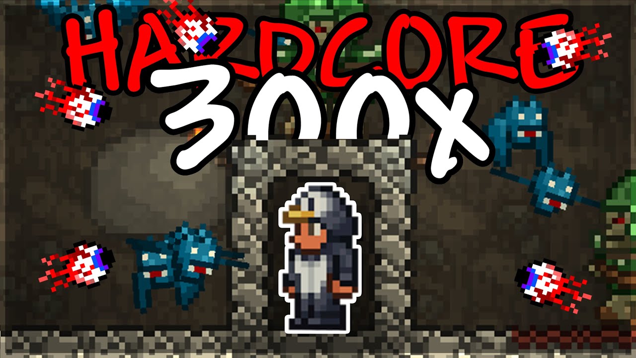 Hardcore Master Mode Terraria with 300x spawn rates... (STREAM EDITION ...