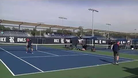 First Dual point at the George R. Brown Tennis Cen...
