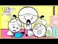 Ryan babysits twin emma  kate  ek doodles funny animation for kids