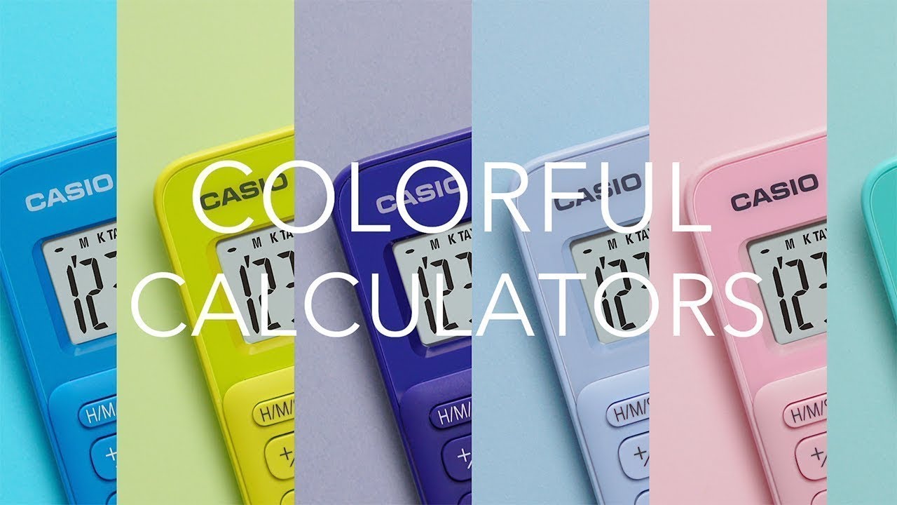 CASIO MY STYLE Colorful Calculators - YouTube