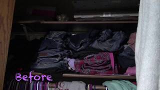 Easy Dollar Tree Closet Organization Ideas For Small Closets 2018 Check out what I used http://shrsl.com/ul1p Today well do some quick easy organization of my small closet and everything used will