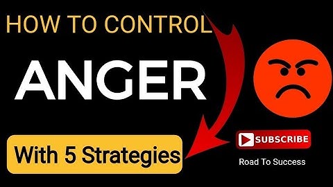 How to Control Your anger Before it