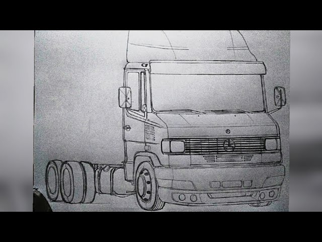 Mercedez 710 no talento galera - Desenhos de caminhões top's