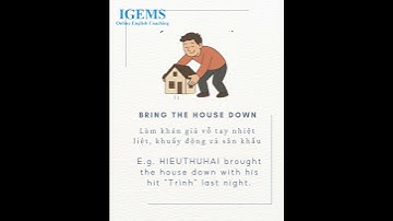 Các cụm từ đi với "house" trong Tiếng Anh, thành ngữ với "house" #igems #english #vocabulary #house