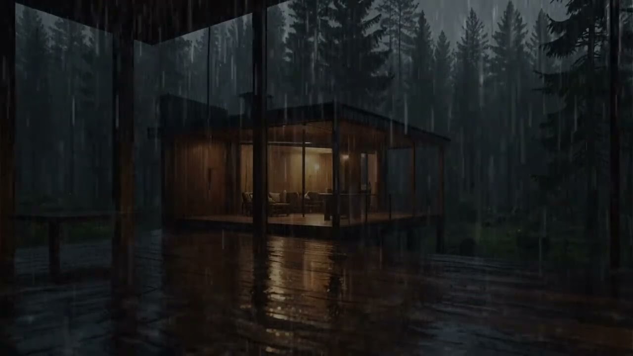 Tropical Cabin in the Rain | Gentle Rain ASMR for Sleep & Relaxation