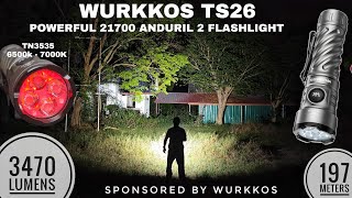 Wurkkos Ts26 - Powerful 21700 Anduril 2.0 Ui Flashlight Vs Ts26S